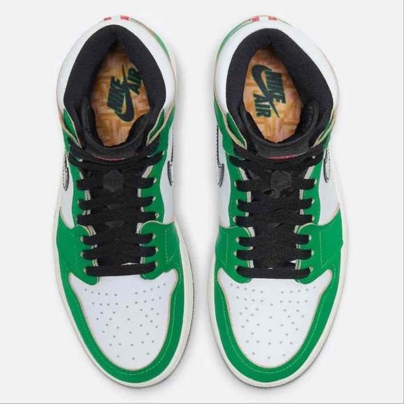 Jordan 1 Retro High Lucky Green (W) Sneakers - Picture 5 of 8